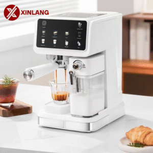 XLCR11 High-Pressure Espresso Machine with Touchscreen, LCD Display, and Heating Control (1.5L